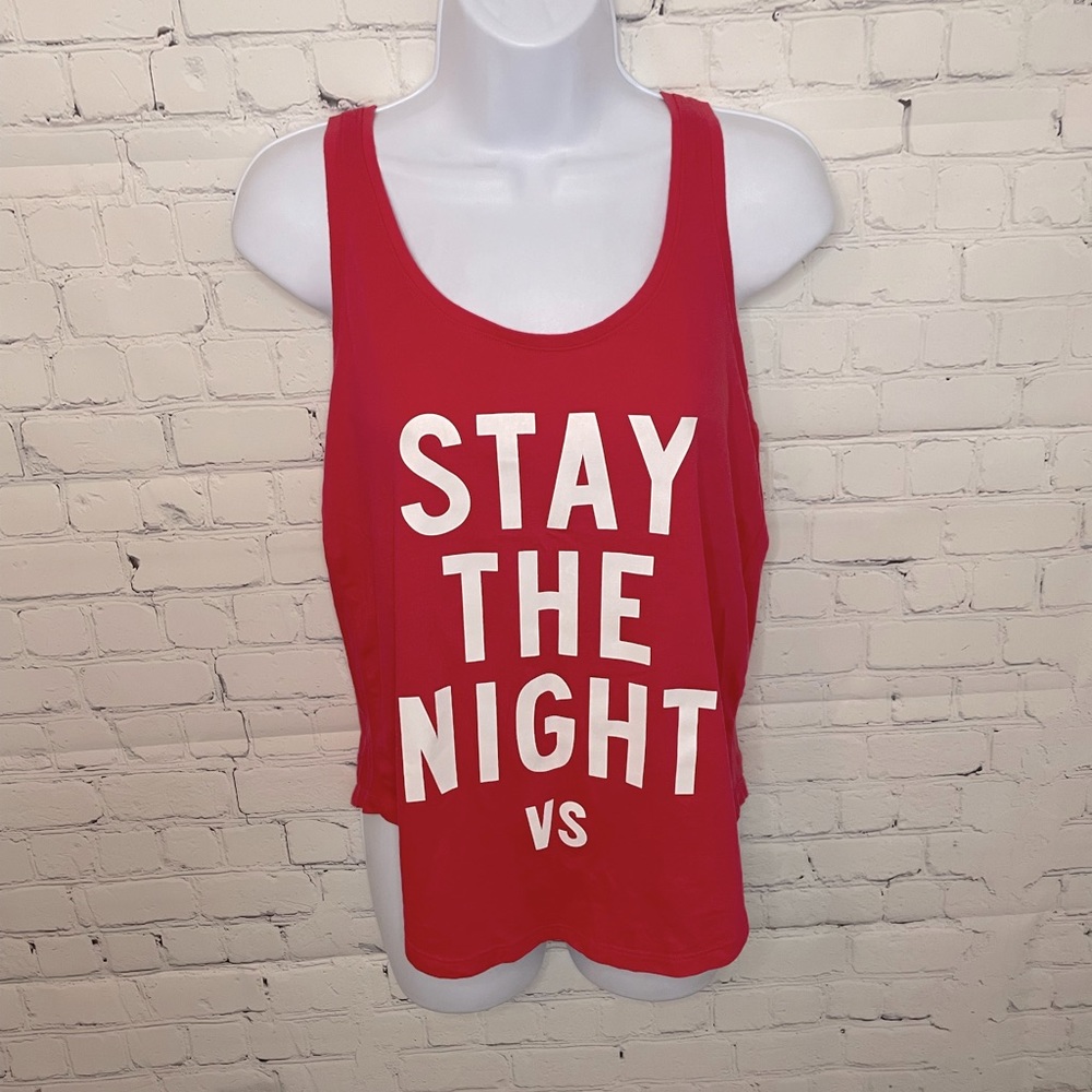Victoria’s Secret “Stay the Night” Racerback Tank Top Size M